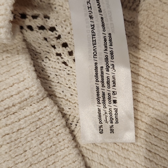 Zara flower embroidered open knit crop sweater - Picture 4 of 6